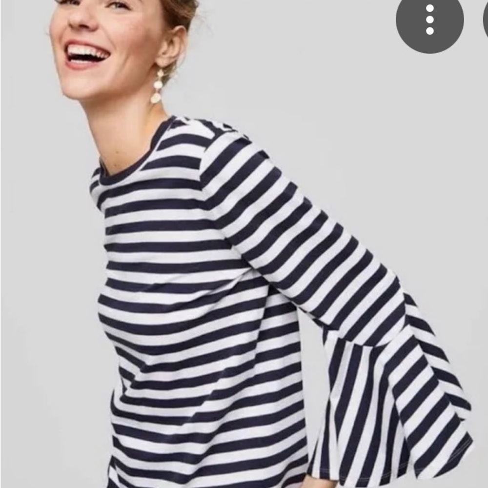 LOFT bell sleeved top